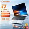 xia man Xiaman Business 2026 NUOVO Laptop 15.6'' Windows 11 Intel Core I7 6500U Computer 16GB RAM 512GB 1TB SSD Notebook PC Gamer Sblocco con impronta digitale Laptop da gioco Tastiera retroilluminata