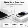 NONE Cavo USB A a Lightning 2.1/2.4/3A per Ricarica Rapida 100/120/200cm, Cavo di Sincronizzazione Dati a 8 Pin Bianco per Caricabatterie iPhone iPad