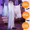NONE Fantasma Oscillante Luminoso e Sonoro Controllato dalla Voce per Halloween, 1,7m, Decorazione e Accessori Terrificanti per Eventi