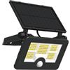 Faretto Solare LED da Esterno 1400 Lumen con Sensore di Movimento, 3 Modalità di Illuminazione, Impermeabile IP65 per Giardino, Garage e Facciata