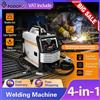 NONE Podofo 4 in 1 Macchina per Saldatura MIG MAG TIG MMA 160A IGBT DC Inverter con Alimentazione Automatica del Filo, Saldatrice ad Arco con Filo Animato Senza Gas e con Protezione a Gas, Strumento di