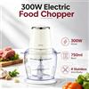 NONE Tritacarne e Verdure Domestico da 300W, Capacità 750ml, 4 Lame in Acciaio, Controllo a Pulsante Singolo per la Lavorazione di Ingredienti per Salse, AC 220‑240V