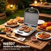 NONE Macchina per Grigliare Elettrica da 1400W con Superficie Antiaderente, Piastra per Panini e Sandwich per Barbecue da Interno, Preparazione dei Pasti 220‑240V