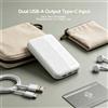 NONE Power Bank Portatile Sottile da 5000mAh 5V 2.1A con Doppia Uscita USB e Ingresso Tipo C, Batteria Esterna Compatta per Ricarica Quotidiana di Telefoni Cellulari in Viaggi e Attività all'Aperto