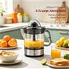 NONE Spremiagrumi a Rotazione Bidirezionale con Avvio Automatico 25W Base in Acciaio Inox Caraffa da 0,7L Senza BPA per la Preparazione di Succo d'Arancia Fresco in Cucina AC 220‑240V