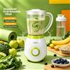 NONE Frullatore per frutta domestico da 600W, caraffa da 1,5L senza BPA, 2 velocità, funzione a impulsi, rotazione bidirezionale per la preparazione quotidiana di bevande fatte in casa, AC 220‑240V