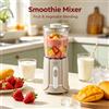 NONE Frullatore per Frutta Compatto da 300W per Uso Domestico, Caraffa da 500ml Senza BPA, Controllo a Impulsi, Base Antiscivolo per Piano di Lavoro, Preparazione Rapida di Bevande, AC 220‑240V