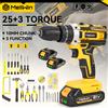 MELLWIN Trapano a Impatto Elettrico Senza Fili 3 in 1 con 25+3 Livelli di Coppia, Cacciavite Elettrico Multiuso, Utensile Elettrico per Batteria Makita 18V