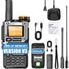 QUANSHENG UV-K5(8) V3 Walkie Talkie 5W 50-600MHz Banda Aerea RX 2MB di Memoria Firmware Personalizzato Tipo-C Copia Frequenza Wireless Radio