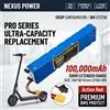 Ddadache Batteria al litio 36V 100000mAh 10S3P, protezione intelligente BMS, autonomia di 30 km, batteria di ricambio per monopattino elettrico, opzioni multiple di connettori XT60 bullet SM plug.