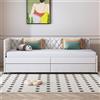 Rosahqnda Divano Letto Rosahqnda 90x200 cm con Letto Estraibile, Divano Letto Convertibile per Soggiorno, Arredo Salvaspazio per Camera da Letto, in Velluto, senza Materasso