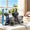 NONE Asciugacapelli compatto da 1600W, silenzioso (40dB), con protezione contro il surriscaldamento, pulsante per aria fredda, beccuccio concentratore, alimentazione AC220‑240V, portatile per casa e