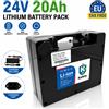 RYOBI Kit Batteria 24V 20000mAh 18650 per Sedia a Rotelle Elettrica, Batteria Li-ion 20Ah con Caricatore 29.4V 3A, Protezione BMS, 2000+ Cicli, Leggera, Alta Capacità, Magazzino Polonia UE