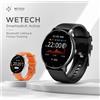 NONE Smartwatch Bluetooth con Schermo Touch Rotondo e Microfono Integrato, Chiamate e Risposte, Monitoraggio Frequenza Cardiaca, Sonno e Stress, 123 Modalità Sportive, Fitness Tracker per Android e iOS