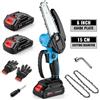 bromose Motosega Elettrica Cordless 21V 6 Pollici, Potente Motosega Elettrica Portatile con Sistema di Lubrificazione Automatica, Sega per Potatura, Utensile per Lavorazione del Legno