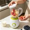 NONE Frullatore Elettrico 600W 1.5L Portatile, Mixer per Frutta con 2 Velocità e Funzione Pulse per Frullati e Succhi Freschi