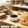 NONE Mini Piano Cottura a Induzione a Temperatura Regolabile 800W Pannello in Cristallo 140mm Max 650 ℃ Per Dormitori e Viaggi, Caffettiera Moka a Cottura Rapida 220‑240V