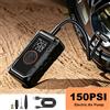 NONE Pompa d'Aria per Auto Senza Fili, Compressore d'Aria Portatile 150PSI, Gonfiatore Elettrico per Pneumatici Auto e Moto, Pompa di Gonfiaggio Portatile