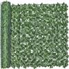 NONE Schermo per la Privacy in Edera Artificiale, Siepe Finta Verde Arrotolabile 100x300cm per Giardino Esterno, Balcone, Patio, Decorazione Parete Divisoria per Soggiorno e Ufficio Interno, Pannello per