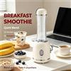 NONE Frullatore Wetech W6314 Vintage 300W con Bicchiere da Viaggio in PCTG da 600ml per la Preparazione di Frullati e Colazioni Quotidiane