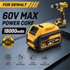Nuovissima Batteria al Litio Ricaricabile 100% Originale Dewalt 18.0Ah 60V per Utensili Elettrici DCB206 DCB205 DCB200 DCB203, Sostitutiva per Batterie di Utensili Elettrici Dewalt
