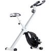 NONE Cyclette Magnetica Pieghevole a 8 Livelli di Resistenza, Schermo LCD, Ruote e Slot Regolabile, Nera