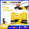 Warmom Pinza crimpatrice idraulica YQK‑70, crimpatrice per cavi da 8T 4‑70mm² con 8 set di matrici, pinza crimpatrice per terminali in rame e alluminio per installazione e riparazione di cavi elettrici.