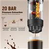 NONE Macchina da Caffè Espresso Portatile con Display Digitale, Macchina da Caffè a Capsule 3-in-1 per Auto, Casa e Campeggio