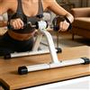 NONE Mini Cyclette Portatile Bianca, Pedaliera Pieghevole per Braccia e Gambe, Macchina Fitness a Basso Impatto