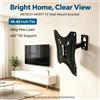 NONE Supporto a Parete a Braccio Singolo WETECH W5517, per Schermi Piatti da 14-42 Pollici, Capacità di Carico 36kg ±60 ° Inclinabile, compatibile con VESA, ideale per piccole aree relax nei dormitori,
