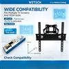 NONE Supporto TV WETECH W5515 con Livella a Bolla, Staffa da Parete a Movimento Completo per TV da 26-55 Pollici, Capacità Massima 25kg ±15 ° Supporto inclinabile Multi-VESA per schermi piatti LED LCD,