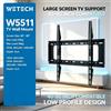 NONE Supporto a Parete Fisso per TV WETECH W5511, Supporto Robusto per TV da 40‑80 Pollici, Capacità di Carico 50KG, VESA 200x200‑600x400mm, ideale per installare stabilmente lo schermo in un'ampia area