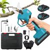 Rinoxar Forbice elettrica da potatura 40 mm, motore brushless 600 W, 2 batterie 21 V 2,0 Ah, lame SK5, funzione anti-inceppamento, 3 lame, pietra per affilare e valigetta, per frutteti, vigneti e giardino