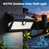 NONE Lampada Solare da Parete con Sensore di Movimento PIR, Impermeabile, Luce di Sicurezza dal Crepuscolo all'Alba per Garage, Recinzioni e Cortili