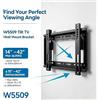 NONE Supporto da Parete Inclinabile per TV WETECH W5509, per Monitor LCD LED da 14‑42 Pollici, Carico Massimo 25kg ±15° ° Regolazione dell'inclinazione, supporto a parete fisso VESA 75x75 100x100