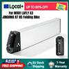 Aleaivy Batteria al Litio per Bici Elettrica Pieghevole 48V 10.4Ah, Pacco Batterie Integrato 48 Volt con Caricabatterie BMS 30A per Motori da 500W 750W