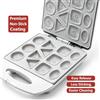 NONE Piastra da Forno Antiaderente a 12 Stampi Wetech W6108, Macchina per Waffle per Preparare Dolcetti Fatti in Casa per i Bambini Dopo la Scuola