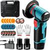 bromose Mini Smerigliatrice Angolare a Batteria Bromose 12V, Macchina Lucidatrice Domestica Cordless 19500 Giri/min, Smerigliatrice Elettrica Portatile