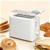NONE Tostapane Portatile a 2 Fette 220‑240V 700W con 6 Livelli di Tostatura e Vassoio Raccoglibriciole Rimovibile per Uso Quotidiano Domestico