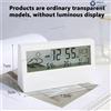 NONE Termometro LED Termo-Igrometro Multifunzione Orologio Elettronico Misuratore di Temperatura e Umidità Stazione Meteo per Casa con Allarme