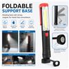 Lampada da Lavoro LED COB 3W, Torcia Portatile Luminosa 7000K, Impermeabile IP44, Alimentata con 3 Batterie AA, Opzioni di Colore Rosso e Nero per Riparazioni in Garage/All'Aperto