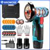 bromose Mini Smerigliatrice Angolare 12V Ricaricabile per Uso Domestico 19500RPM Macchina per Levigatura e Lucidatura Smerigliatrice Elettrica Utensili Elettrici Cassetta degli Attrezzi