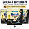 Finish Ultimate Plus Limone 14 Tabs per Confezione, Pastiglie per Lavastoviglie, Varianti da 3 o 4 Confezioni, 42 o 56 Tabs Totali