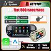 AUTOTOP Schermo Multimediale da 7 Pollici con Sistema Linux, CarPlay Wireless e Android Auto per Fiat 500 500C 500E Abarth 2007-2015, Radio Auto con Bluetooth, GPS, Navigazione, DSP, Touch Screen e Telecamera