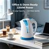 NONE Bollitore d'acqua in plastica Wetech W6206 da 2L, 2200W, a riscaldamento rapido per la preparazione continua di bevande calde quotidiana per famiglie numerose.
