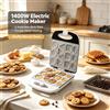 NONE Macchina per Waffle e Biscotti 1400W con 12 Stampi Sostituibili, Piastra Antiaderente, Riscaldamento su Due Lati per Dessert e Pasticceria in Casa o Feste, 220‑240V