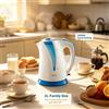 NONE Bollitore Elettrico in Plastica a Rapida Ebollizione 2L 2200W con Spegnimento Automatico per Dormitori e Uso Domestico, Fornitura di Acqua Calda Quotidiana AC 220‑240V