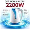 NONE Bollitore Elettrico con Spegnimento Automatico Wetech W6206 2200W per Studenti in Dormitorio Condiviso, per Preparare Bevande Calde Istantanee al Mattino