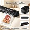 NONE Macchina per il Sottovuoto Domestica Automatica per Alimenti Secchi e Umidi, Sigillatrice per la Conservazione degli Alimenti in Cucina