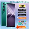 K-Touch Smartphone K-Touch 5G S26 Ultra, Telefoni Cellulari Android 22GB+2TB, Sblocco Facciale, Dual SIM 5G, Batteria 7800mAh, Schermo HD 7.3 pollici, Batteria 8000mAh, Telefono Cellulare 5G